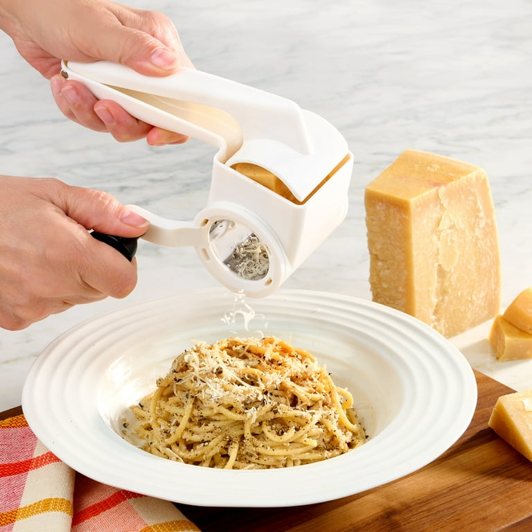 Casewin Multipurpose Rotary Cheese Grater with 1 Stainless Steel Handheld  Drums for Parmesan, Cheddar, Mozzerella, Vegetables and More, Ergonomic  Design 