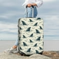 thumbnail image 7 of Disketp Party Shark Cute Elastic Travel Luggage Cover Travel Suitcase Protective Cover For Trunk Case Apply To 18''-32'' Suitcase Cover-Small, 7 of 7