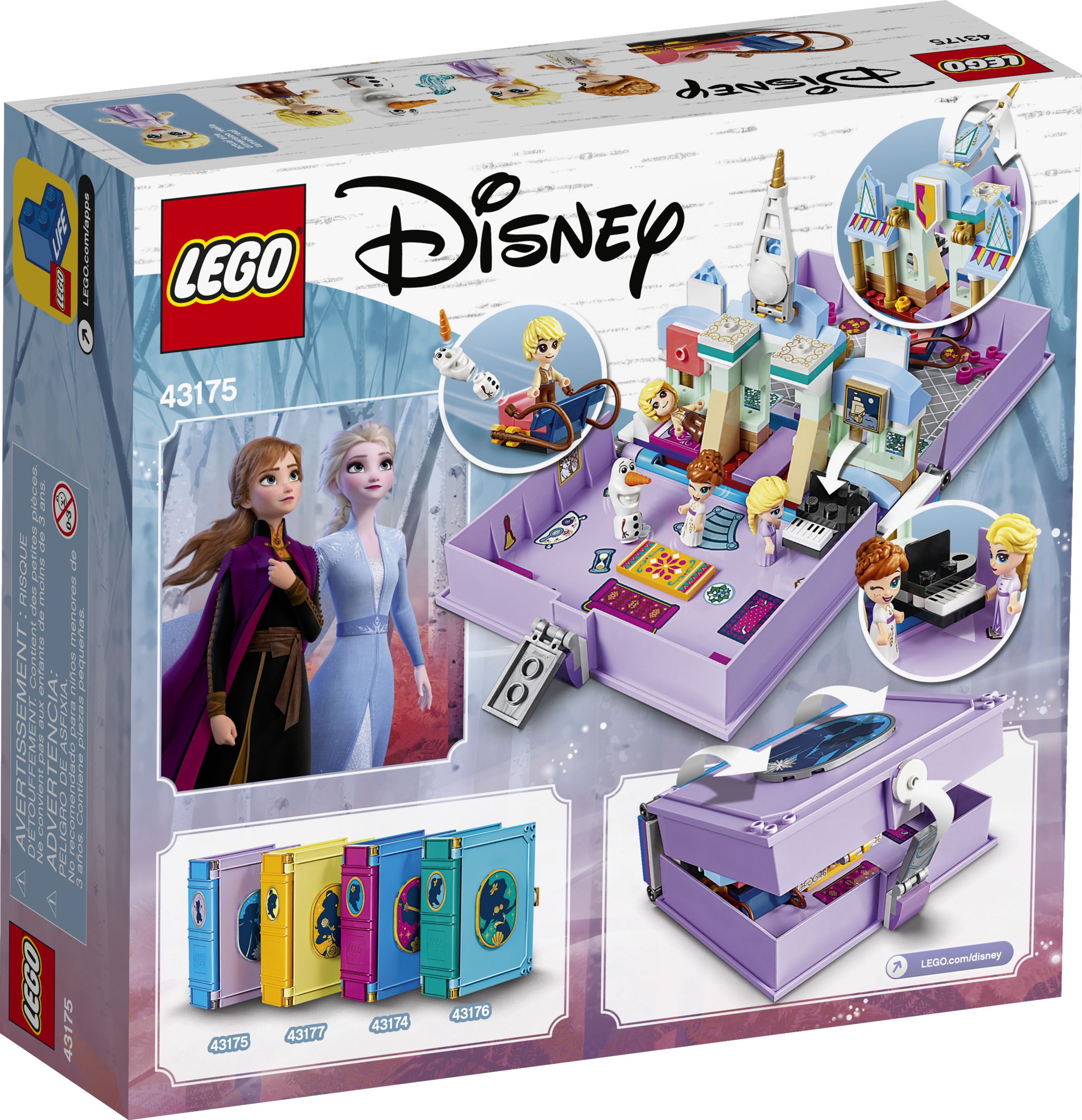 LEGO Disney Anna and Elsa’s Storybook Adventures 43175 Creative Building Kit (133 Pieces) - image 5 of 7