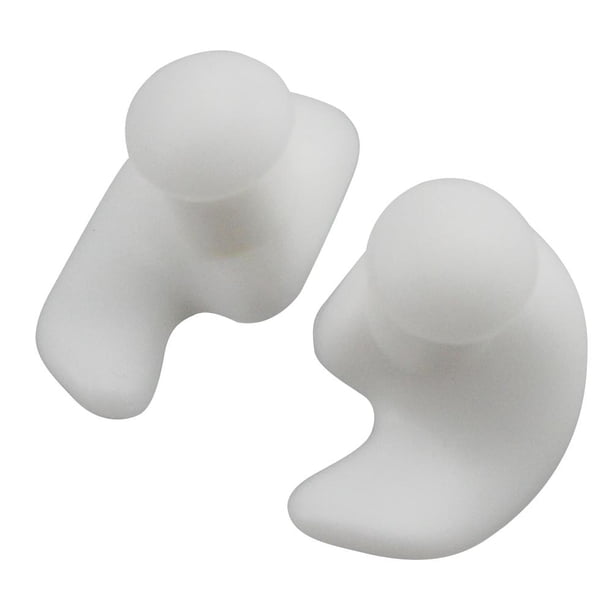 Tapones para los oídos duraderos Textura delicada clásica 1 par Tapones para los oídos suaves impermeables Tapones para los oídos portátiles de silicona Accesorios de natación Tan Jianjun unisex