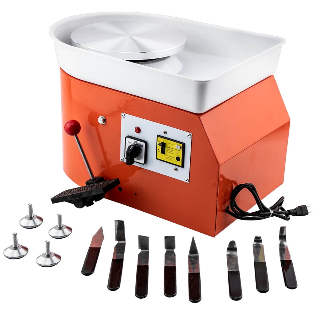 280W 25CM Electric Pottery Wheel Ceramic Machine Work Clay Art Craft DIY 110V