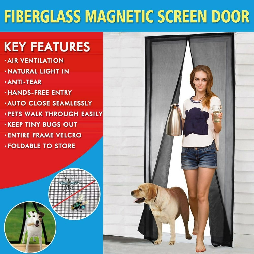 Screen Door 2017 Mesh Screen Door with Fly Mosquitos