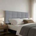 thumbnail image 5 of Home Design Gina King Tufted Upholstered Headboard with Button Tufts and Adjustable Height, Gray, Easy assembly, 5 of 7