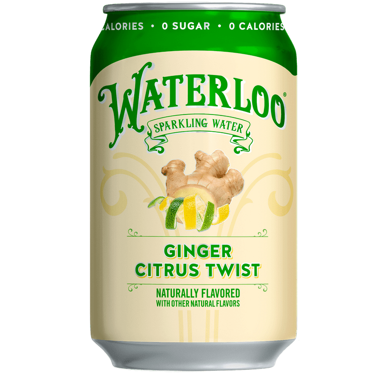 Waterloo Sparkling Water, Ginger Citrus Twist, 24 Pack, 12