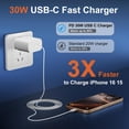 thumbnail image 3 of Cargador Vilive USB C de 30 W de carga rápida para iPhone 15 Pro Max, 3 of 6