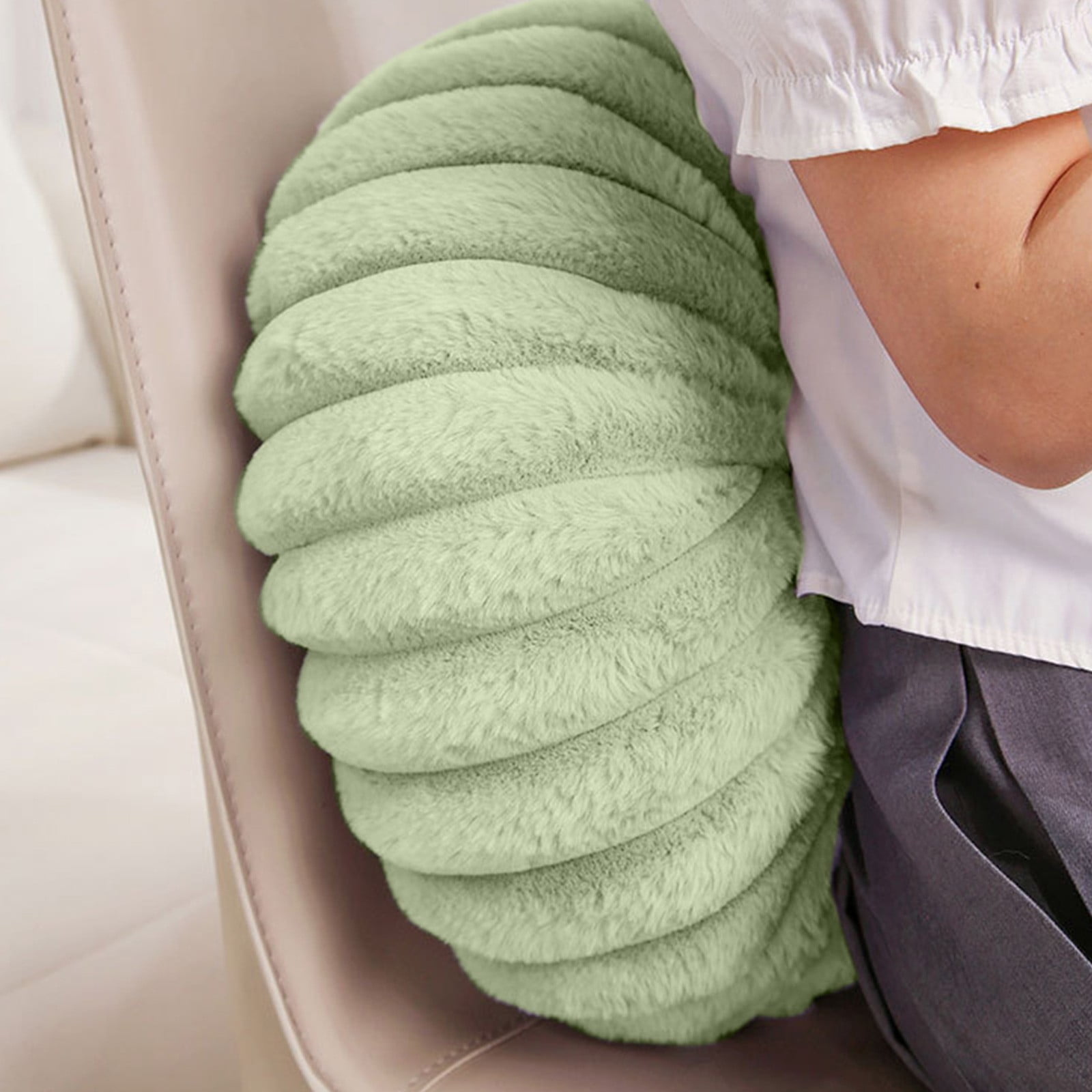 Hvmvliv 13.77x13.77x5.9in Throw Pillow for Couch Pumpkin Cushion Sofa Decorative Cushion Pumpkin Sofa Pillow Lazy Person Pillow Living Room Pillow Tatami Green