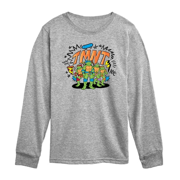 Teenage Mutant Ninja Turtles - Sketch - Toddler Boys Long Sleeve Graphic T-Shirt