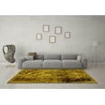 thumbnail image 3 of Ahgly Company Indoor Rectangle Abstract Yellow Modern Area Rugs, 4' x 6', 3 of 4
