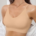 thumbnail image 4 of MEICHEN Jelly Bras for Women Plus Size Wireless Bra Deep V Full Supportive Older Back Coverage Bralette Summer Fall Essentials Fashion Clothes, 4 of 8
