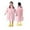Light Pink, variant on Krdevn Kids' Rain Poncho, Waterproof Button-Up Hooded Raincoat with Reflective Strips & Pocket, Cute Rain Gear for Boys & Girls,10-12 Years