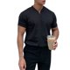 thumbnail image 1 of Negro L tamaño muscular fitness hermanos deportes de manga corta con cuello en V camiseta de fitness algodón puro ropa de entrenamiento de moda de gran tamaño, 1 of 8