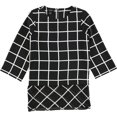 thumbnail image 1 of Blusa sin mangas geométrica Alfani para mujer negro 4, 1 of 1