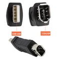 thumbnail image 4 of Transemion IEEE 1394 6 Pin Female Adaptor to USB Male for Digital Camera Style A 1Set, 4 of 6