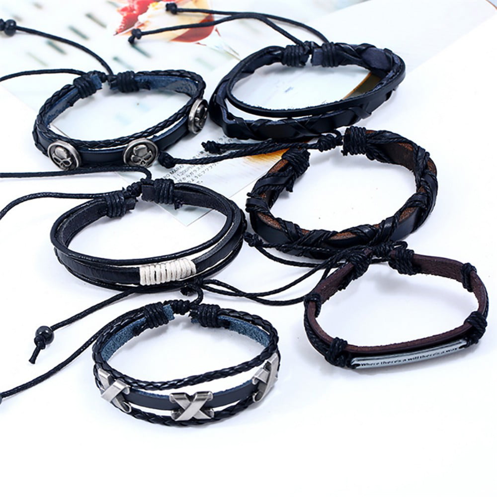 gyujnb Bracelet Making Kit Braided Leather Vintage Jewelry Hand-woven  Multi-layer Bracelet Bracelet Bracelets Bracelets for Women 
