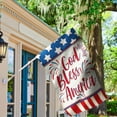 thumbnail image 5 of God Bless America 4th of July House Flag Double Sided Patriotic Strip and Star American Flag Independence Day Yard Outdoor Decoration 28x40 inch, 5 of 6