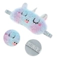 thumbnail image 3 of Unique Bargains 1 Pc Cartoon Eyes Sleep Mask Soft Eye Shade Cover for Rest for Travel for Nap Light Blue Purple, 3 of 6