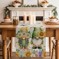 thumbnail image 2 of Table Runner 72 Inches Long for Kitchen Dining, Sunflowers Dresser Scarf Farmhouse, Dining Table Decorations for Wedding/Parties, Spring Gnomes Hydrangea Daisy Botanical Beige 16 x 72 In, 2 of 8