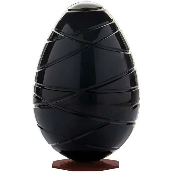 Martellato 20U504 Polycarbonate Easter Chocolate Mold, Lines Egg 150 Millimeters High