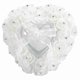 thumbnail image 1 of Caja romántica para anillos de boda con forma de corazón, decoración con diamantes de imitación rosas, cojín para anillos (blanco), 1 of 15