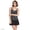 Black/Egret White Tossed Dots, variant on Women's D-Cup Sweetheart Wrap Underwire Tankini Top