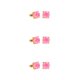 thumbnail image 5 of Guardurnaity Glitter Stud Hanging Shinny Square Alloy Party Pendientes diario Varios Simple Earring Party Company Use Pink Type1 NO1, 5 of 6