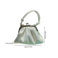 thumbnail image 3 of Bolso De Noche Bolso de noche con clip en la nube para mujer, bolso de boda de moda para fiesta con cadena exquisita (blanco) Likrtyny Para Estrenar, 3 of 9
