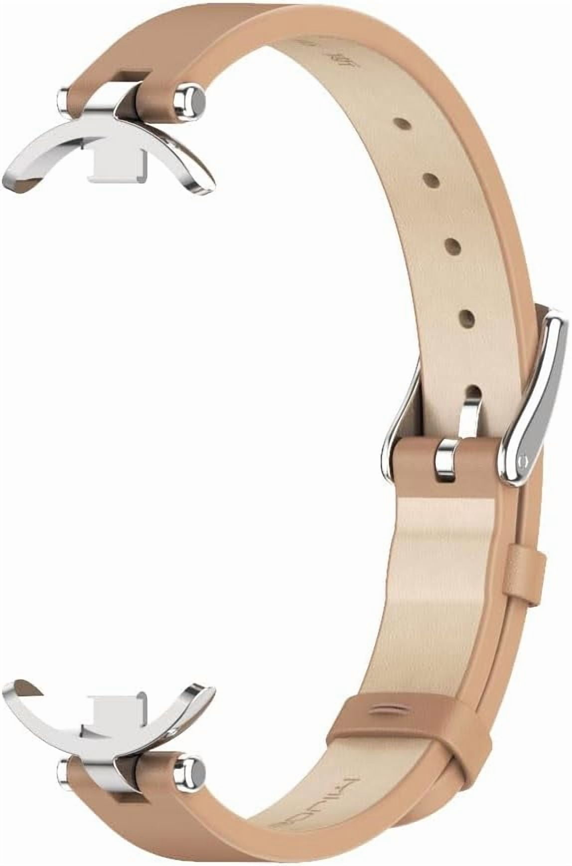 CRKMGS-Strap for Xiaomi Mi Band 10/9/8 Leather Replacement Straps for Mi Fit Band 9 Breathable SmartWatch Straps Wristband Bracelet