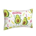 thumbnail image 2 of Bingfone Avocado Work Out Standard Size Pillowcase, Long Staple Pure Cotton Envelope Closure Pillow Cover,14"X20", 2 of 9