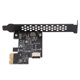 thumbnail image 3 of Adaptador PCI E Tarjeta vertical USB32 LHCER Capacitores de cerámica Soporte plástico metálico 5G 480M para PC, 3 of 7