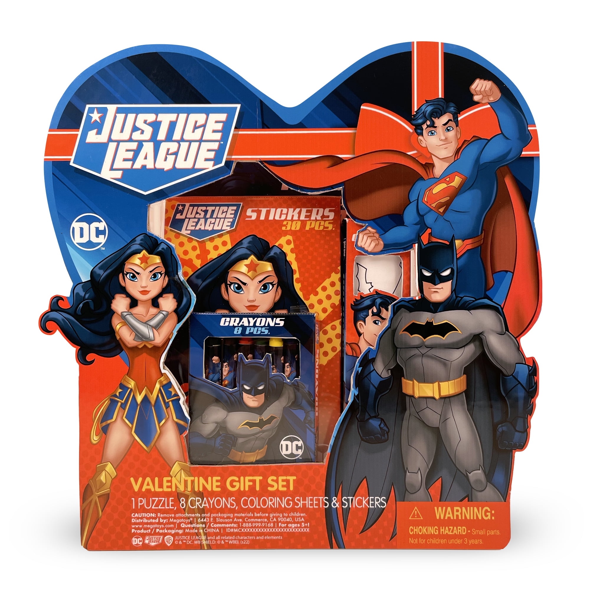 Justice League Valentine's Day Box Gift Set