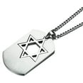 thumbnail image 5 of Star of David Pendant Shield Necklace Men,Six Pointed Star Estrella De David Amulet Necklace for Men, 5 of 6