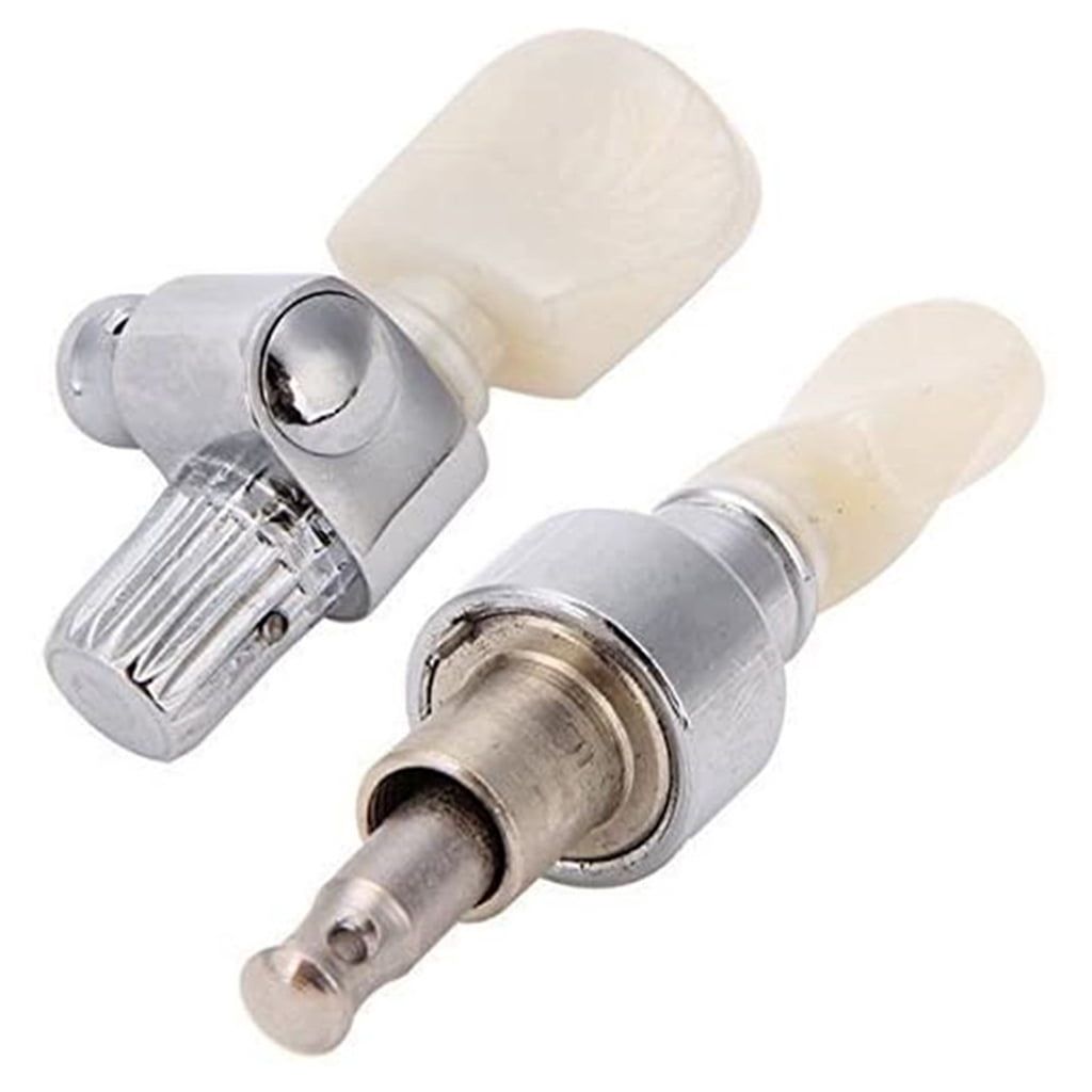 Apooke 5pcs 5 String Banjo Replacement Peg/Key Pearled Machine Head Square Button Tuning Tuner Machine Heads