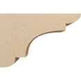 thumbnail image 3 of 9"W x 27"D x 18"H Classic New Brighton Rough Cedar Woodgrain TimberThane Corbel, Primed Tan, 3 of 6