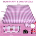 thumbnail image 3 of Manta de pícnic HX&OD, rosa, impermeable, plegable, 200 x 200 cm, 3 of 7