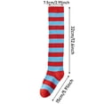 thumbnail image 3 of JAJAHO Kids Girls Halloween Socks Striped Thigh High Socks Over The Knee Long Stockings 6-12Y, 3 of 4
