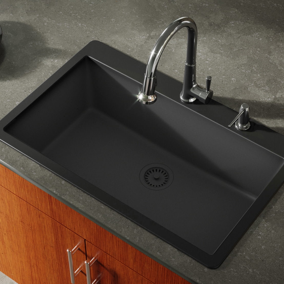 Miseno Mg3321t Carolina 33" Single Basin Drop In Stone Composite