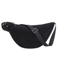 thumbnail image 1 of Bolsos Cruzados Pana para Mujer Bsvklp Bolso Bandolera Color Sólido Negro, 1 of 9