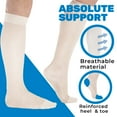thumbnail image 4 of Sheer Compression Stockings for Women aid Varicose Veins 15-20mmHg White, Small, 4 of 8