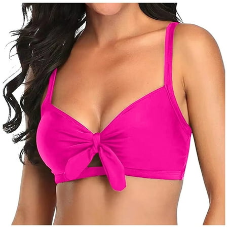 Upioiwer Sexy Bikini Swimsuit Women Junior Swimsuit Top Swimwear Push Up Bikini with Underwire Support Set Thong Brazilian Bathing Suit with Shorts Bottom Suit Beach Wear Pink Small