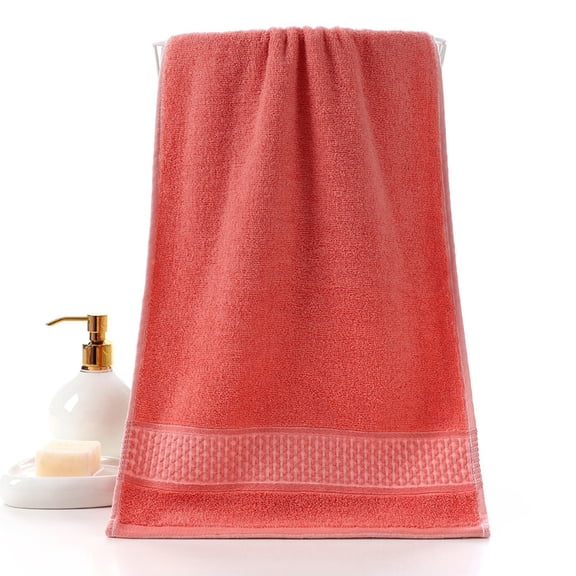 EazyTech Premium Cotton Hand Towel Super Soft Highly Absorbent Quick Drying Multipurpose Face Bath Spa Pool Beach Gym Towel(Red)
