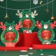 thumbnail image 2 of Caja de manzanas de Navidad Farfi, caja con asa de embalaje de Chocolate transparente decorativa Adorable festiva para fiesta, 2 of 5