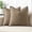 Coco Brown, variant on Fancy Homi 2 Packs Olive Green Decorative Linen Soild Throw Pillow Covers 18x18 inch for Living Room Couch Bed sofa, soft Square Farmhouse Vintage Cushion Cases Modern Home Décor, 45x45 cm