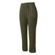 thumbnail image 5 of WILLBEST Pantalones Casuales elegantes para Mujer para Uso Diario: Pantalones de Moda de Color Sólido con Encaje, Cintura Alta, Bolsillo con Cordón, Largo 9/10 Extra Grande, 5 of 5