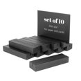 thumbnail image 1 of TOROS store Paquete de 10 portatarjetas de madera - Soportes para números de mesa de madera negra Soporte para tarjetas de nombre y lugar Eventos Fiesta Soportes para carteles de mesa Soportes para bo, 1 of 5