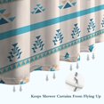 thumbnail image 6 of Blue Ethnic Bird Pattern Shower Curtain 72"x84" ,Bathroom Decorative Shower Curtains Set with 12 Hooks,Modern Waterproof Washable Shower Curtain, 6 of 6