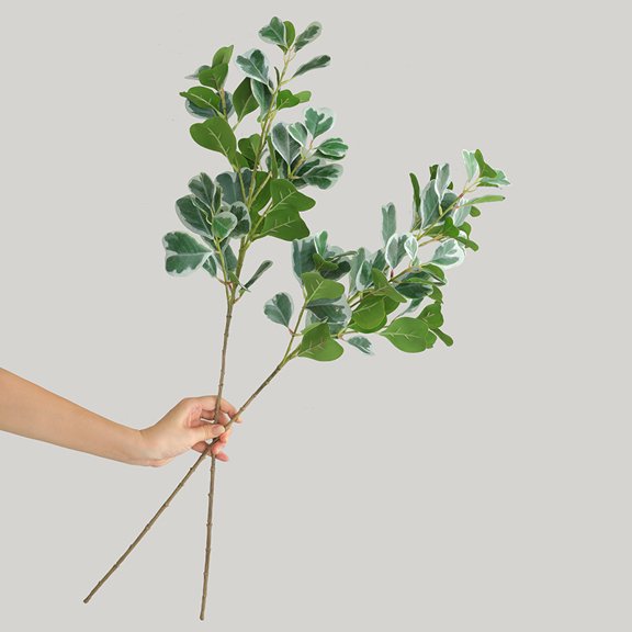 Realistic 5-Leaf Heart-Shaped Fig Leaf | Artificial Greenery for Wedding Decor & Home