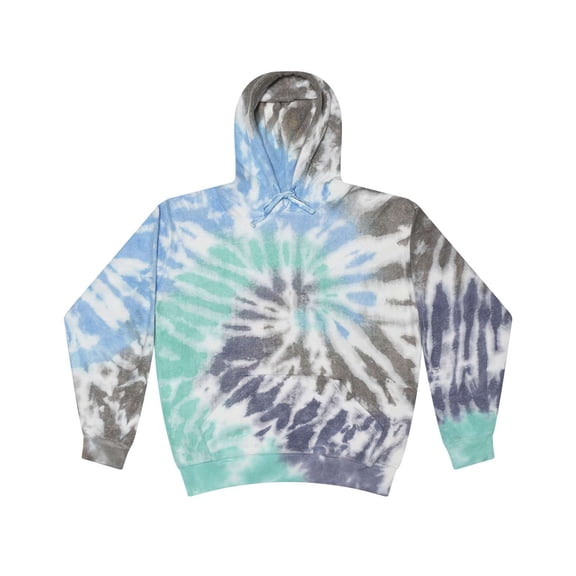 Colortone Tie Dye Cloud Fleece Hoodie for Women and Men, Glacier, X-Large