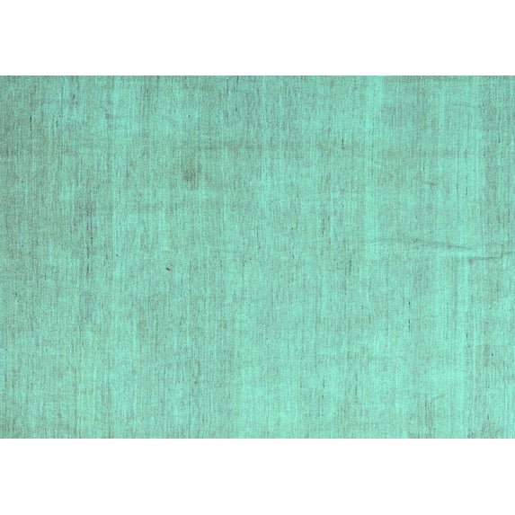Ahgly Company Indoor Rectangle Abstract Turquoise Blue Modern Area Rugs, 8' x 10'