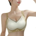 thumbnail image 2 of KHONTS Push up Bras for Women No Underwire Full Coverage Seamless Bras Wireless Soft Lightly Non- Bralettes for Everyday Wear Beige M, 2 of 4