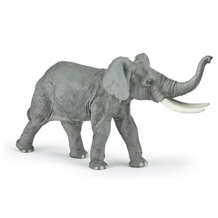 PAPO Wild Animal Kingdom Elephant Toy Figure, Grey (50215)